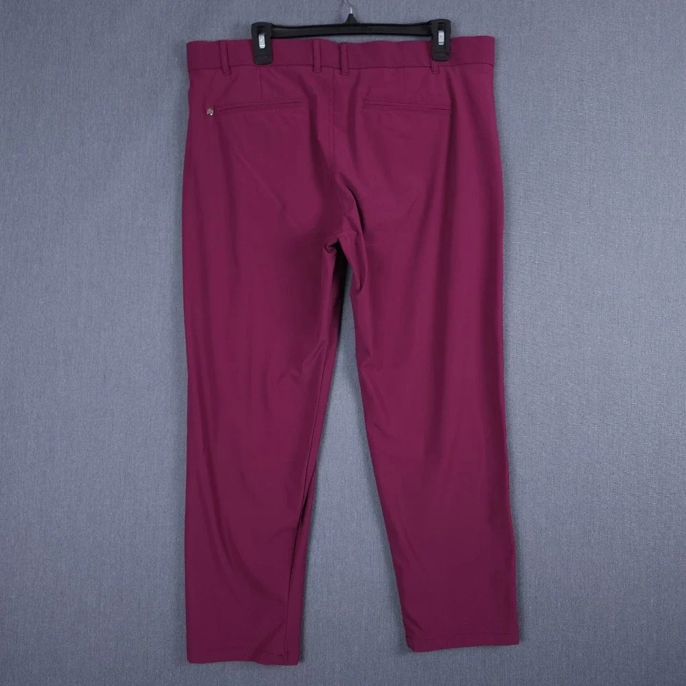 Greyson Montauk Trousers Men 36x32 (Fits 36x25) Purple Stretch Performance Chino